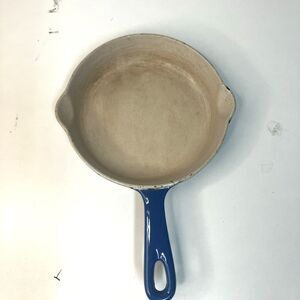 Le Creuset #16 Blue 6.5” #16 Enamel Cast Iron Skillet Fry Pan